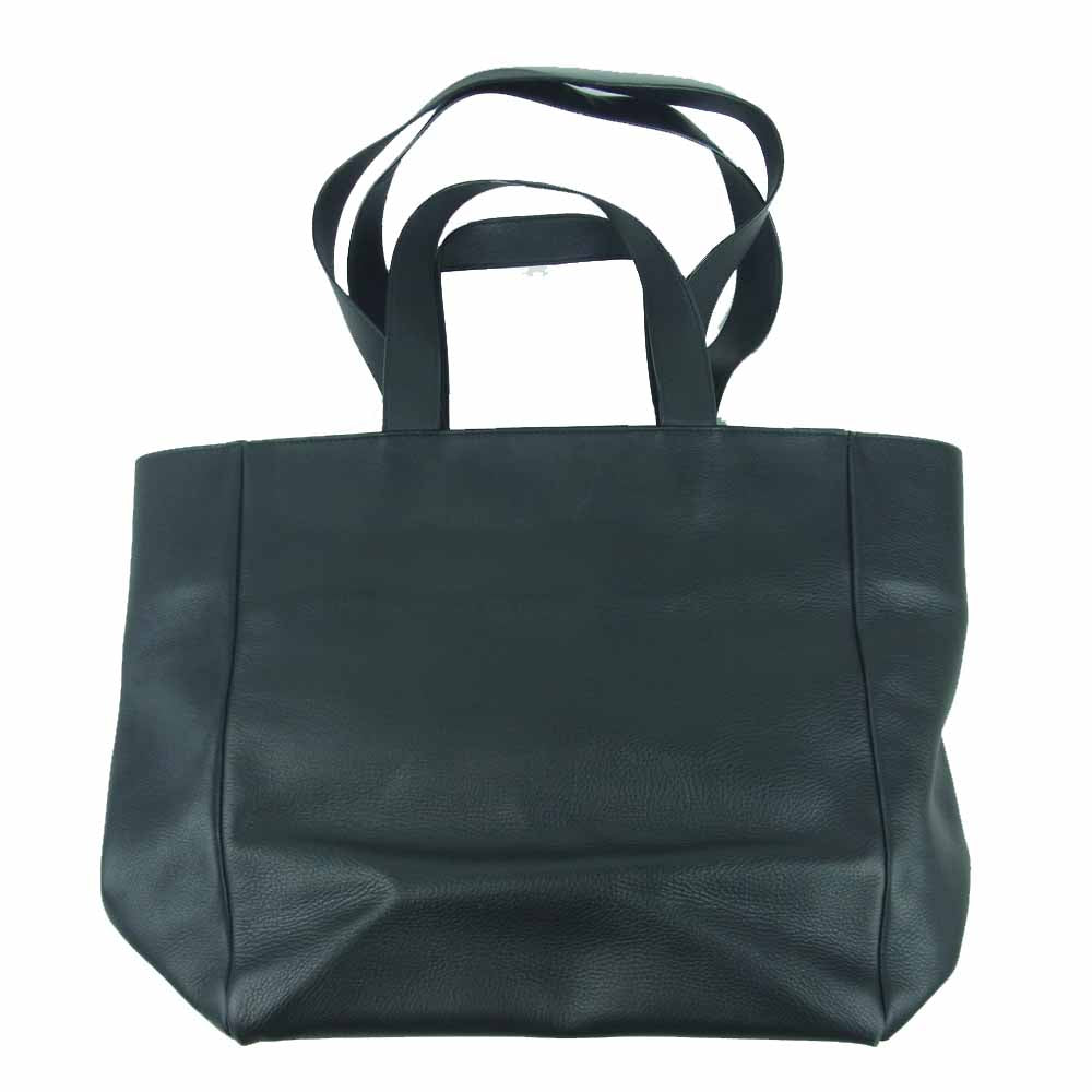 BALENCIAGA バレンシアガ 485330-1000-A-002123 ロゴ カーフレザー ショッピング トート バッグ ブラック系【中古】
