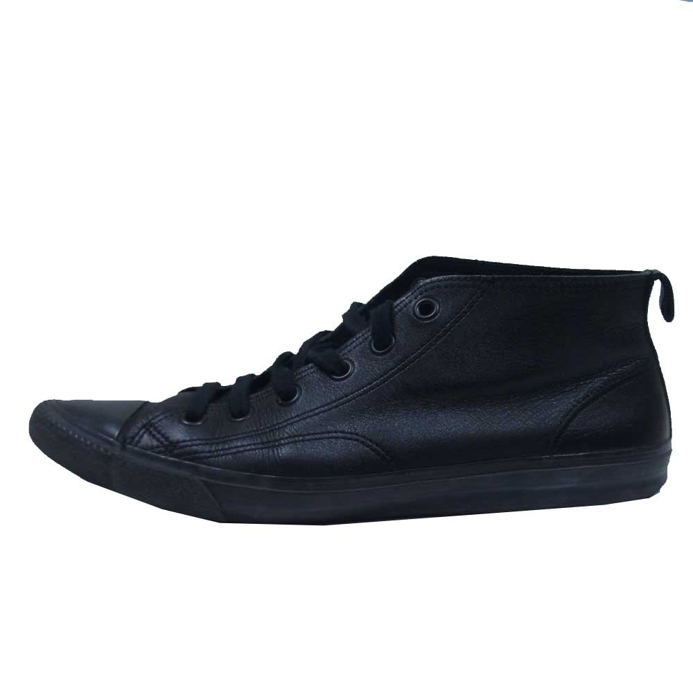 COMME des GARCONS コムデギャルソン HOMME PLUS オムプリュス ポインテッドトゥ ハイカット レザー スニーカー ブラック系 表記無し(内寸28.5cm程度)【中古】