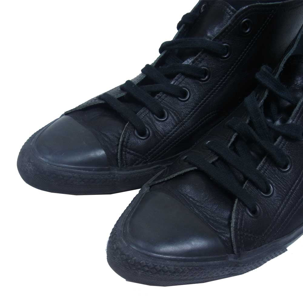 COMME des GARCONS コムデギャルソン HOMME PLUS オムプリュス ポインテッドトゥ ハイカット レザー スニーカー ブラック系 表記無し(内寸28.5cm程度)【中古】