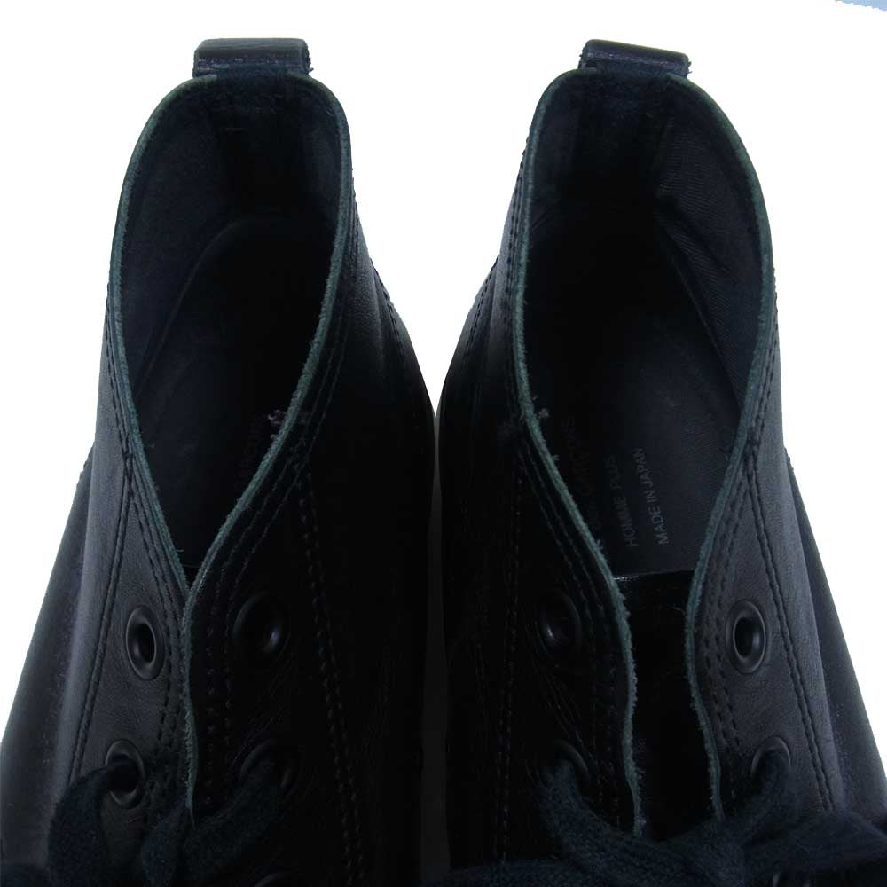 COMME des GARCONS コムデギャルソン HOMME PLUS オムプリュス ポインテッドトゥ ハイカット レザー スニーカー ブラック系 表記無し(内寸28.5cm程度)【中古】