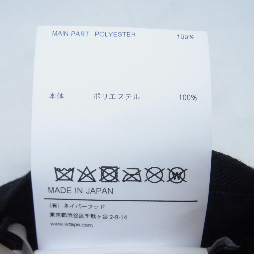 WTAPS ダブルタップス 22SS 221HCDT-HT03 T-5 03 / CAP / POLY. TWILL キャップ ブラック系 F【新古品】【未使用】【中古】