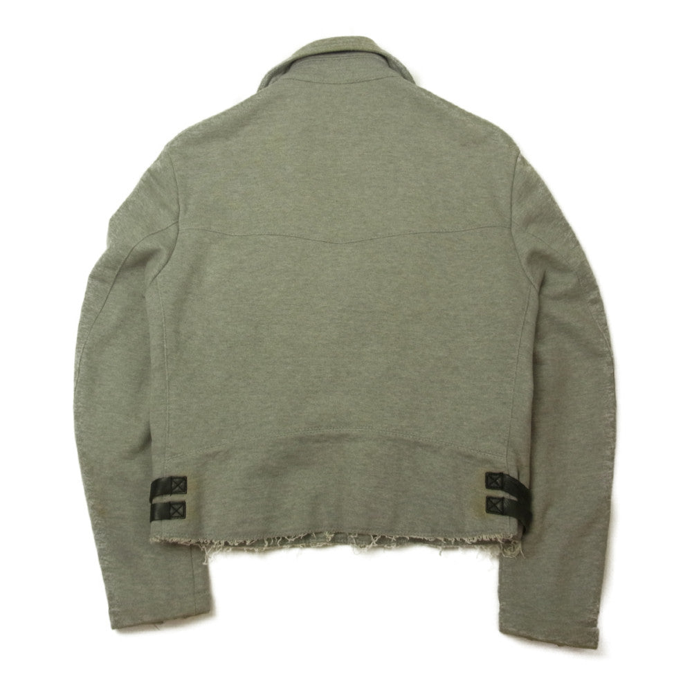 JUNYA WATANABE COMME des GARCONS MAN ジュンヤワタナベコムデギャルソンマン × Lewis Leathers ルイスレザー WI-J017 スウェット ライダース ジャケット グレー系 M【中古】