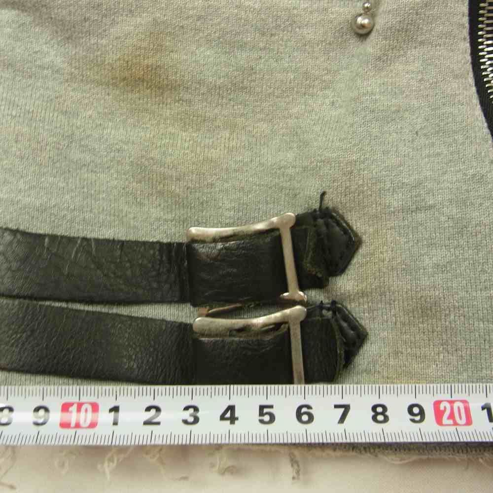 JUNYA WATANABE COMME des GARCONS MAN ジュンヤワタナベコムデギャルソンマン × Lewis Leathers ルイスレザー WI-J017 スウェット ライダース ジャケット グレー系 M【中古】