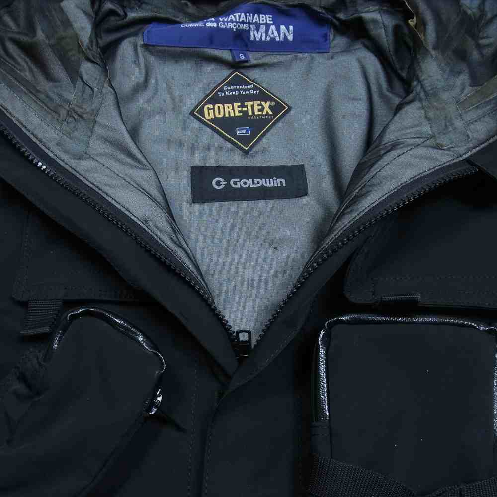 JUNYA WATANABE COMME des GARCONS MAN ジュンヤワタナベコムデギャルソンマン × PORTER ポーター GORE-TEX WO-J003 マルチ ポケット ジャケット ブルゾン ブラック系 S【中古】