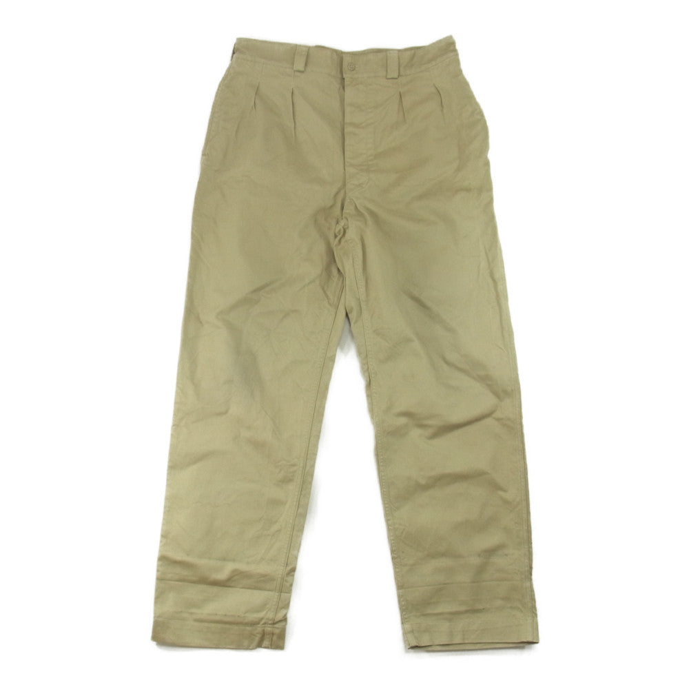 フランス軍 ヴィンテージ M-52 チノ トラウザーパンツ スタック チノ パンツ ベージュ系 44【中古】