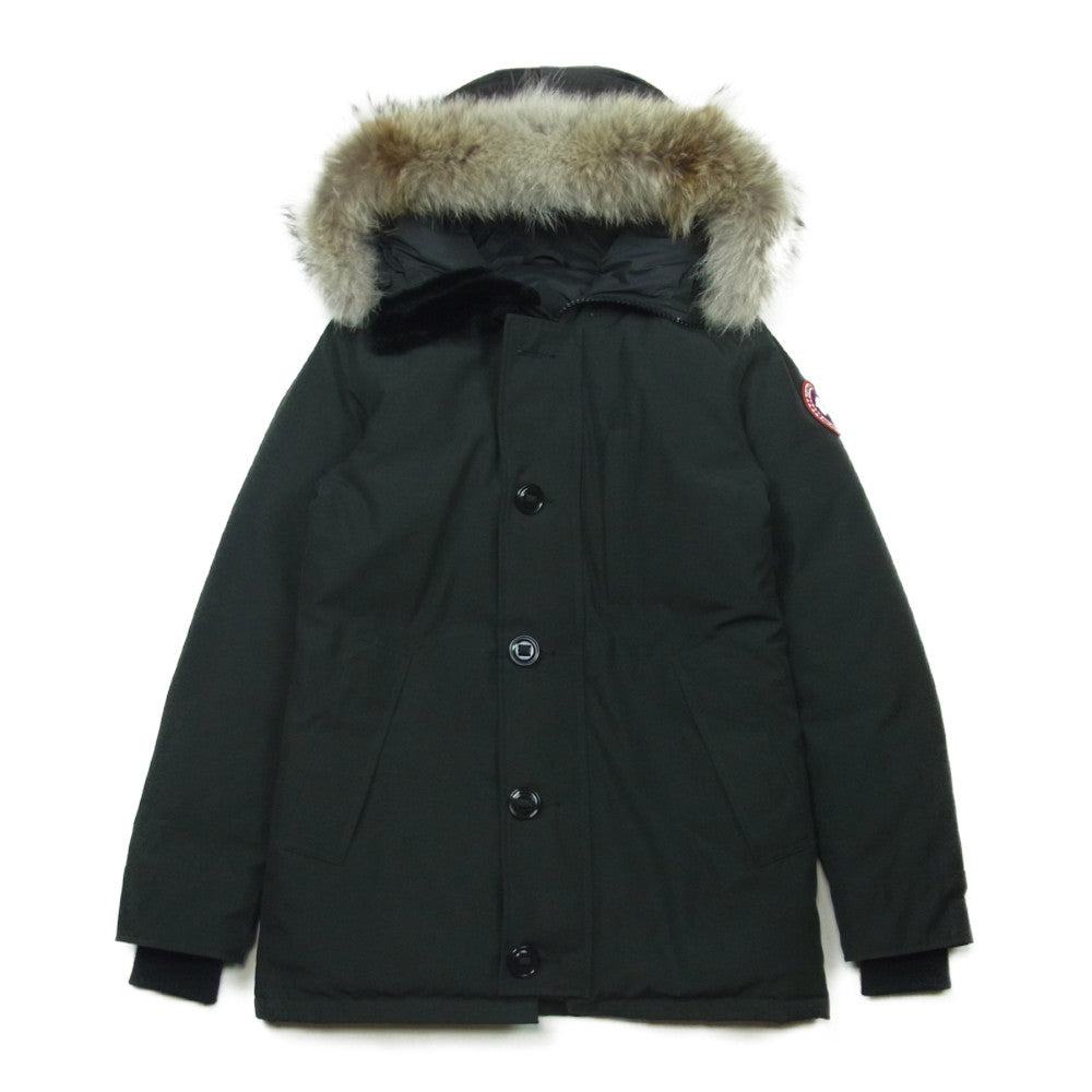 CANADA GOOSE カナダグース 3438JM 国内正規品 サザビーリーグ JASPER PARKA ジャスパー パーカ ダウン コート ジャケット ブラック系 XS【中古】