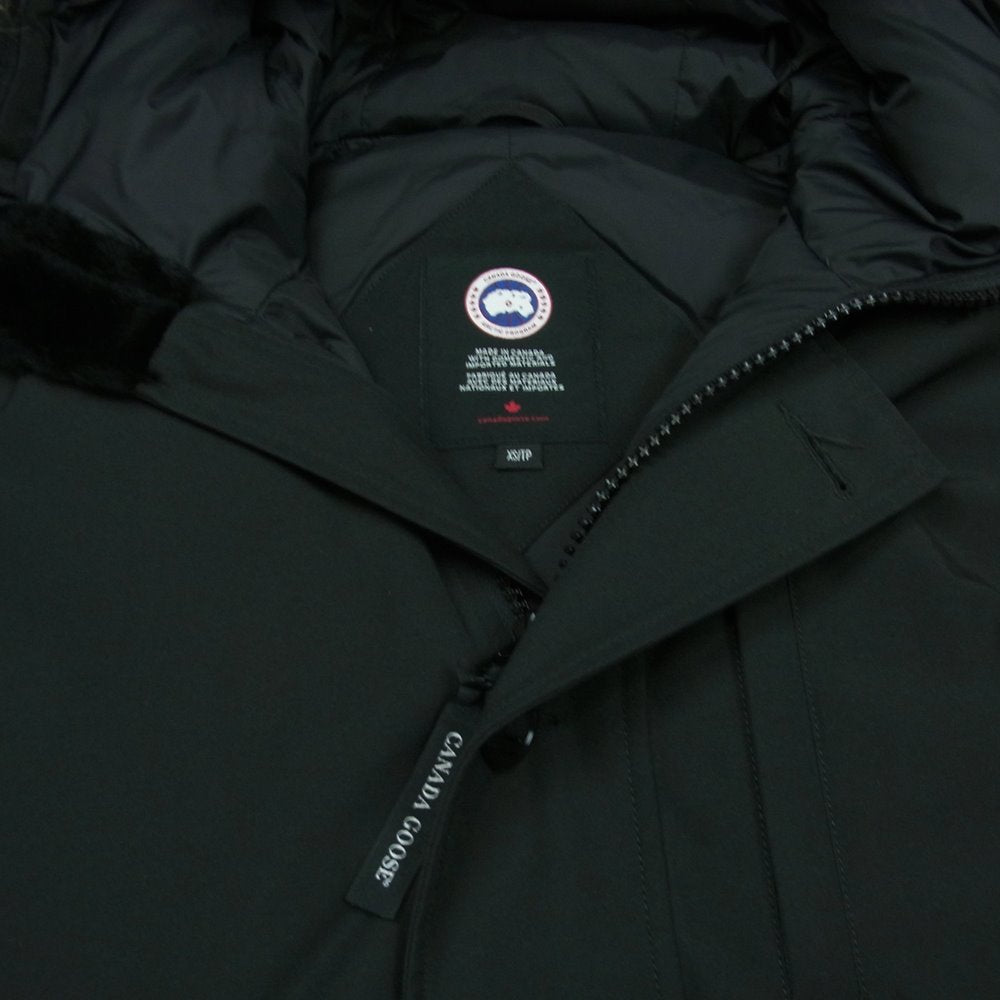 CANADA GOOSE カナダグース 3438JM 国内正規品 サザビーリーグ JASPER PARKA ジャスパー パーカ ダウン コート ジャケット ブラック系 XS【中古】