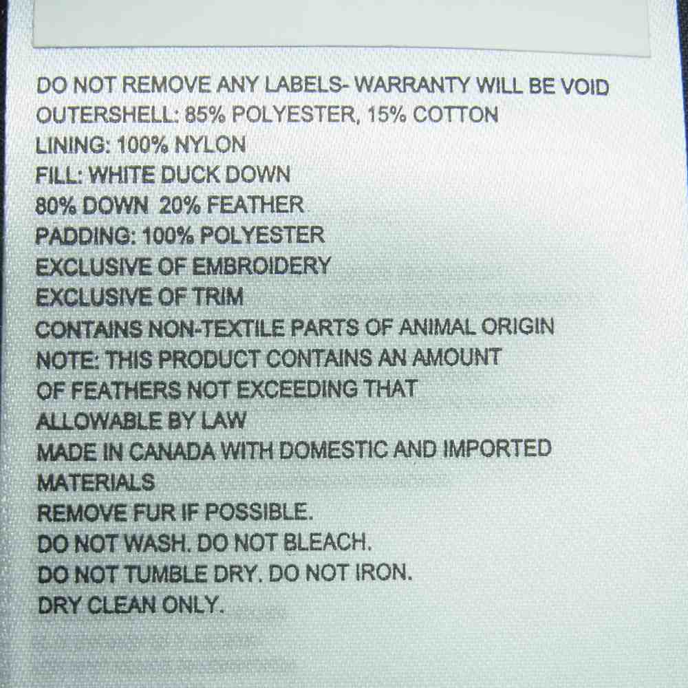 CANADA GOOSE カナダグース 3438JM 国内正規品 サザビーリーグ JASPER PARKA ジャスパー パーカ ダウン コート ジャケット ブラック系 XS【中古】