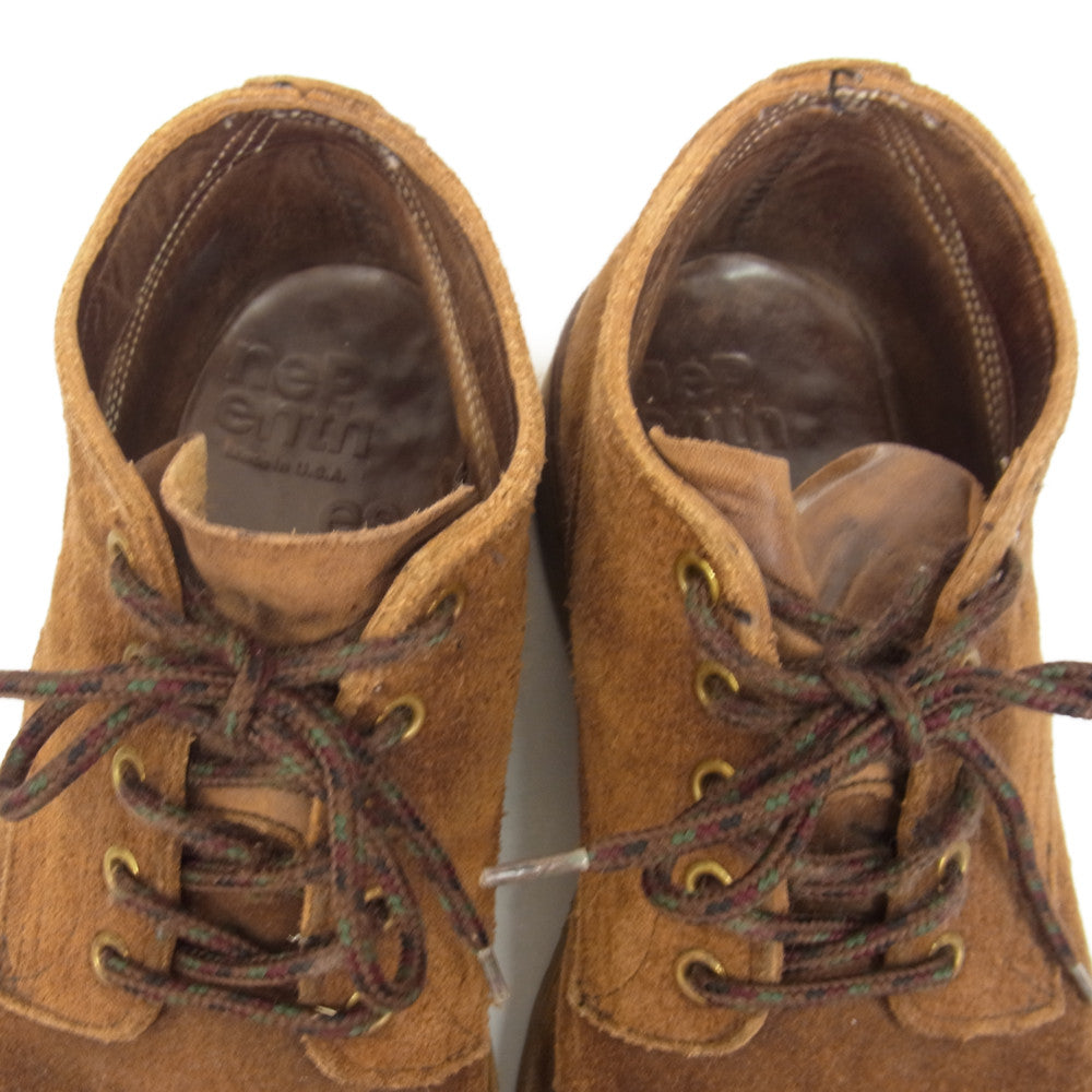 ハソーン OXFORD BOOTS オックスフォード スエード ブーツ ブラウン系 8E【中古】