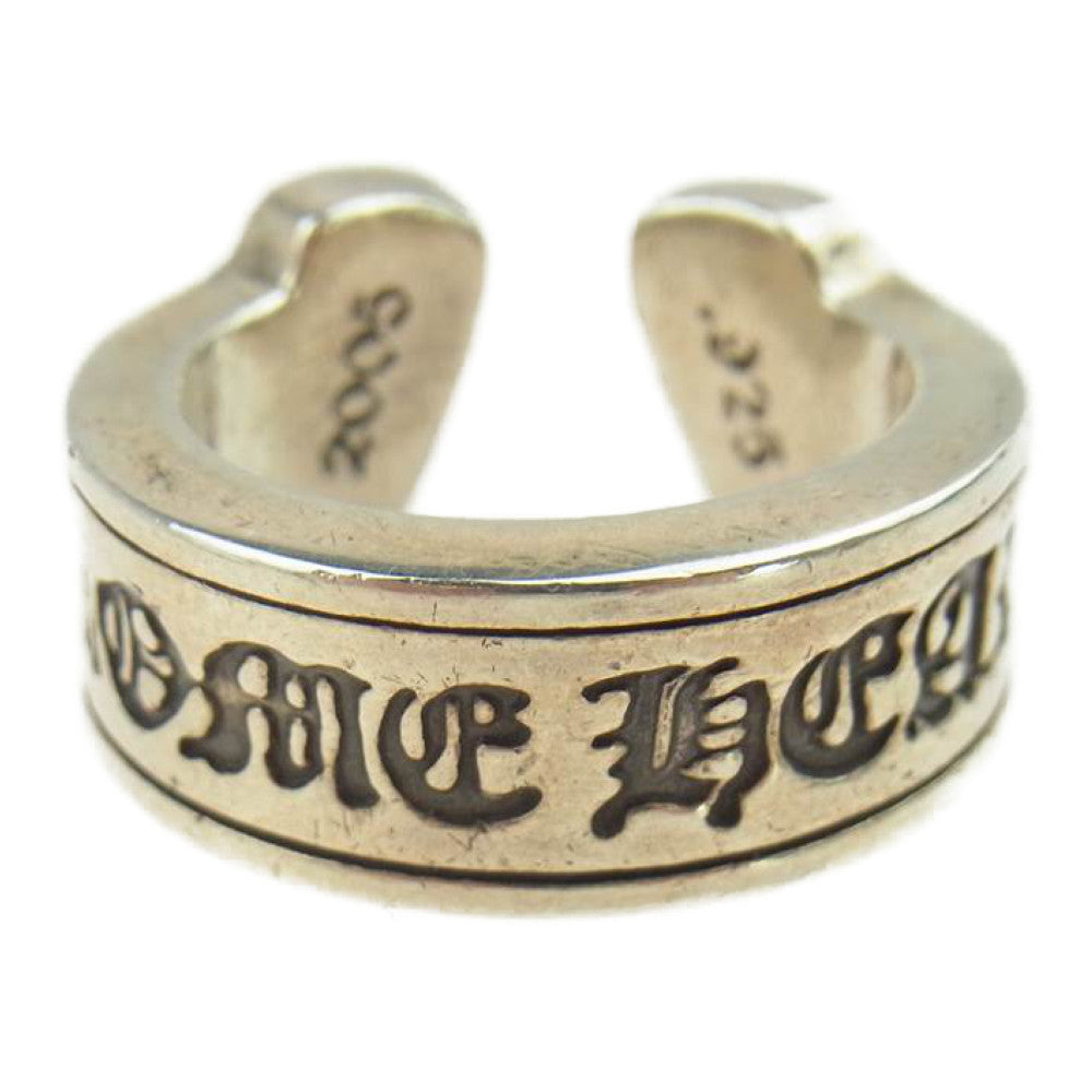 CHROME HEARTS クロムハーツ（原本有） ラージ スクロールラベル リング シルバー系【中古】