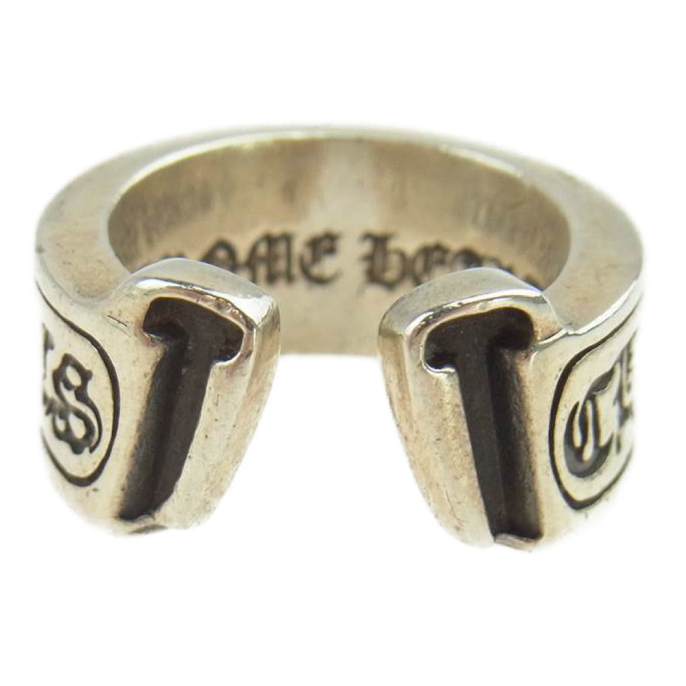 CHROME HEARTS クロムハーツ（原本有） ラージ スクロールラベル リング シルバー系【中古】