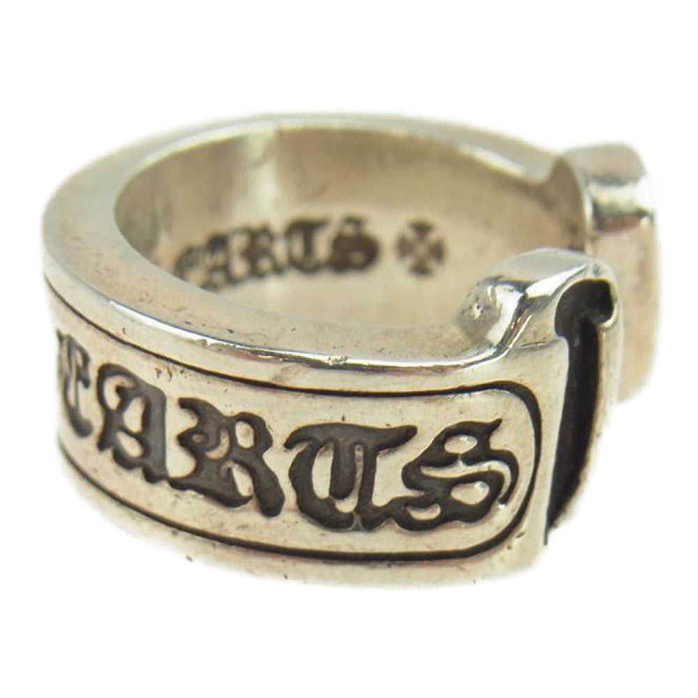 CHROME HEARTS クロムハーツ（原本有） ラージ スクロールラベル リング シルバー系【中古】