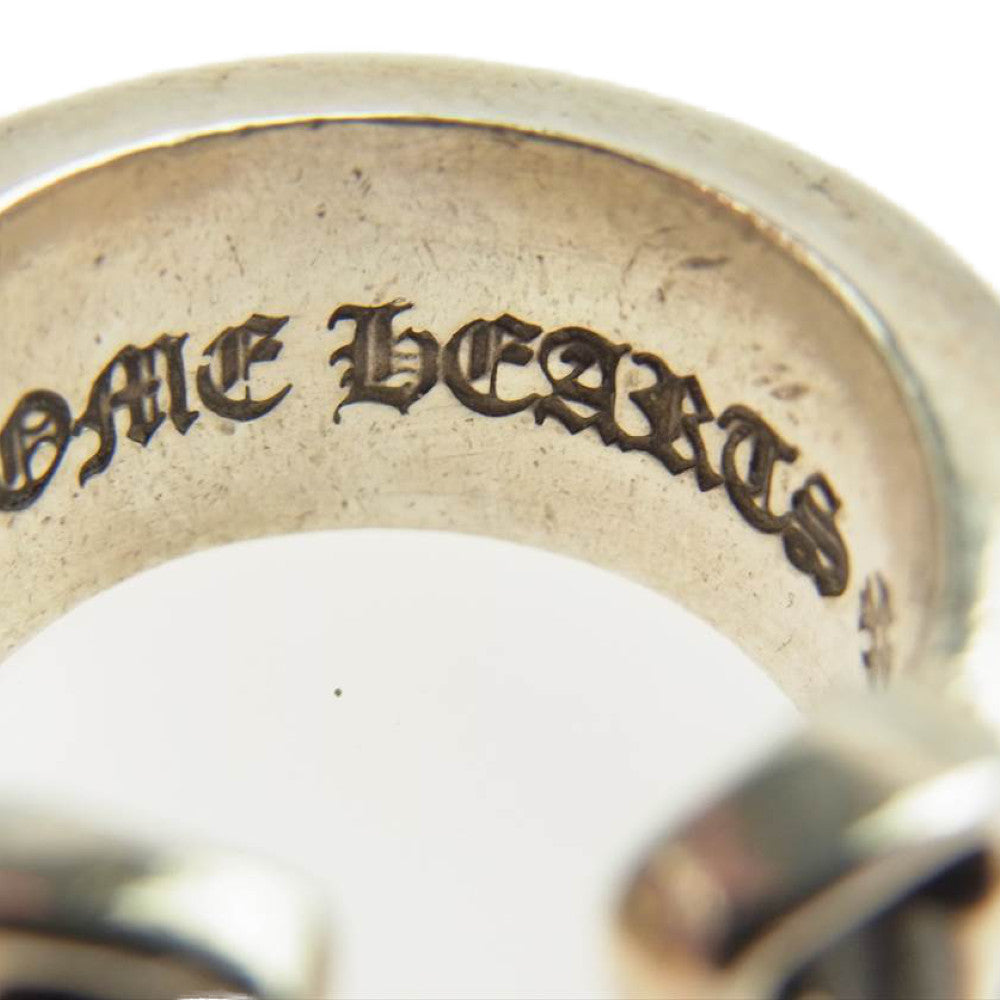 CHROME HEARTS クロムハーツ（原本有） ラージ スクロールラベル リング シルバー系【中古】
