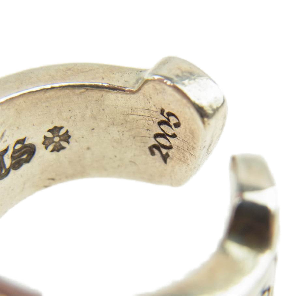 CHROME HEARTS クロムハーツ（原本有） ラージ スクロールラベル リング シルバー系【中古】