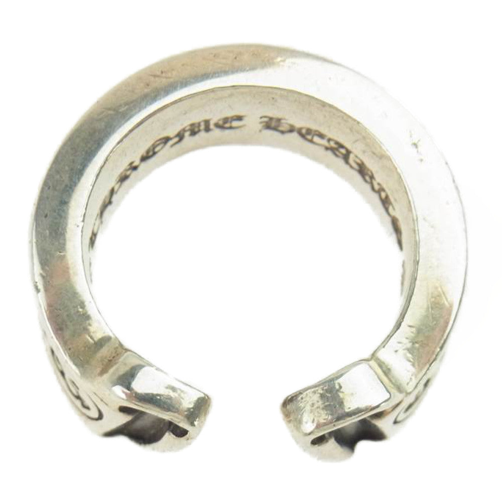 CHROME HEARTS クロムハーツ（原本有） ラージ スクロールラベル リング シルバー系【中古】