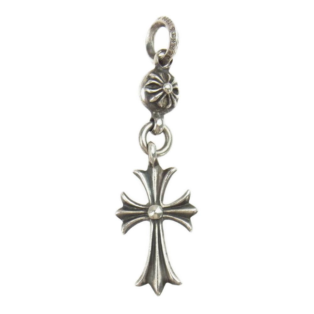 CHROME HEARTS クロムハーツ（原本無） 1ボールタイニーCHクロス ペンダントチャーム ゴールド系【中古】
