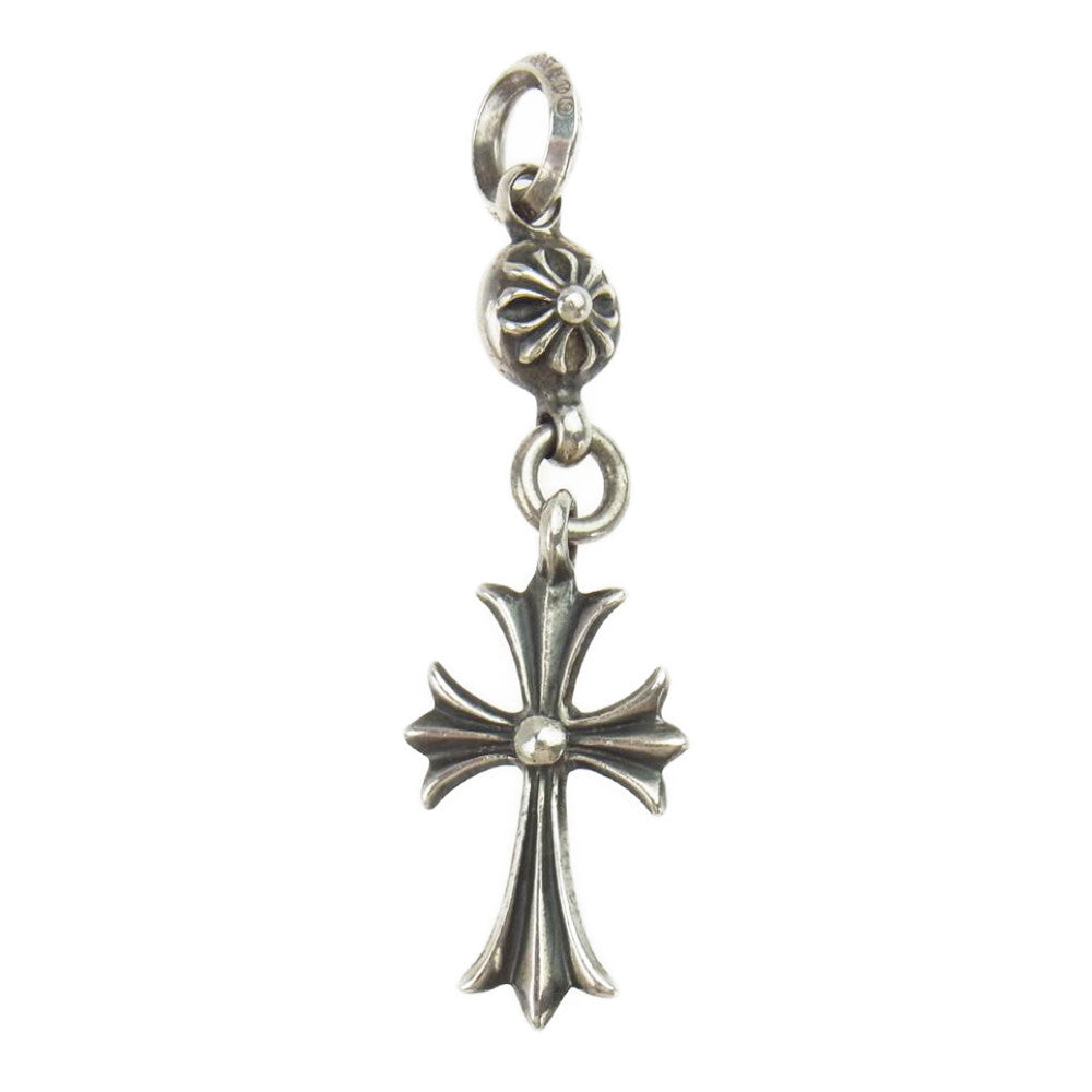 CHROME HEARTS クロムハーツ（原本無） 1ボールタイニーCHクロス ペンダントチャーム ゴールド系【中古】