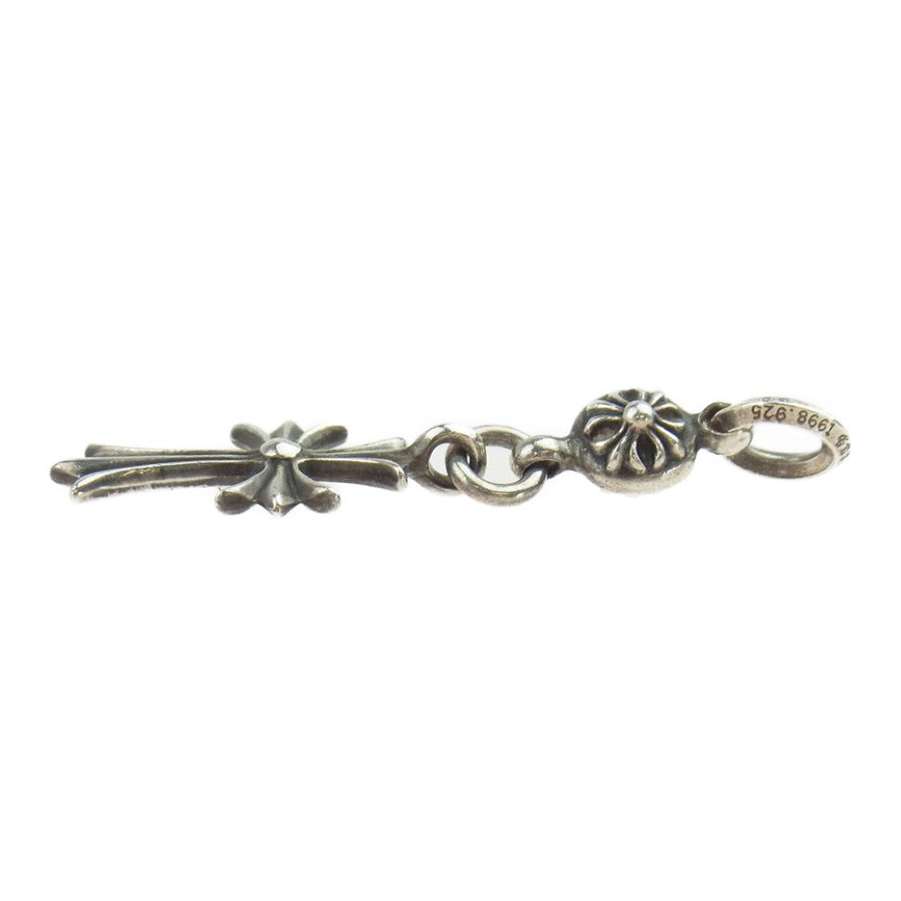 CHROME HEARTS クロムハーツ（原本無） 1ボールタイニーCHクロス ペンダントチャーム ゴールド系【中古】