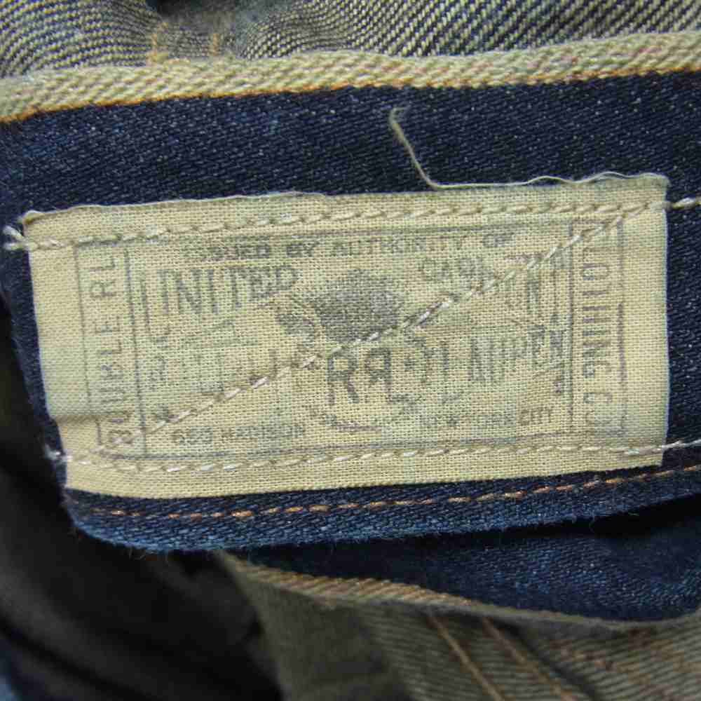 RRL ダブルアールエル 国内正規品 USA製 TYPE 1 1st タイプ 加工 デニム ジャケット インディゴブルー系 XS【中古】