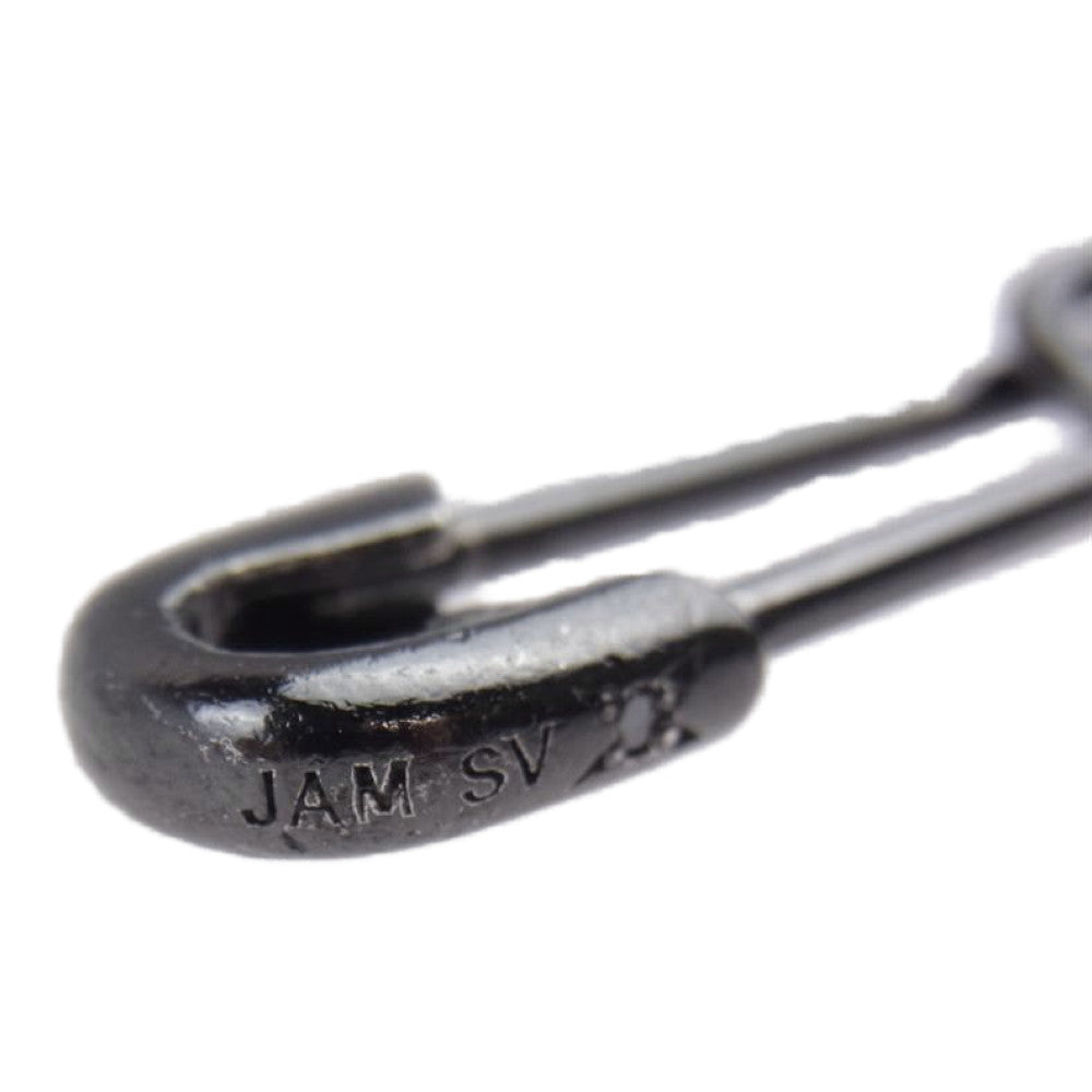 JAM HOME MADE ジャムホームメイド SAFETY PIN 安全ピン ピアス XS ブラック系【中古】