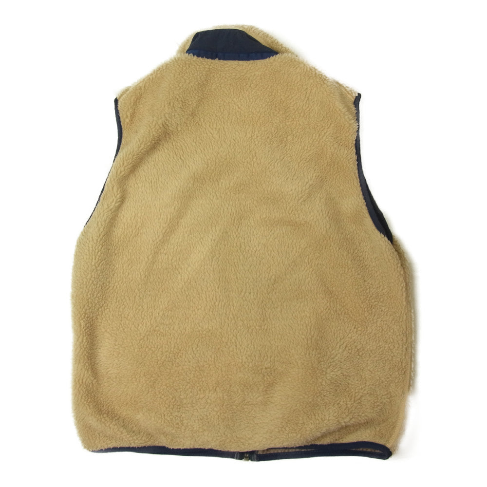 patagonia パタゴニア 01AW 23044 01年製 CLASSIC RETRO X VEST クラシック レトロX フリース ベスト  ベージュ系 M【中古】
