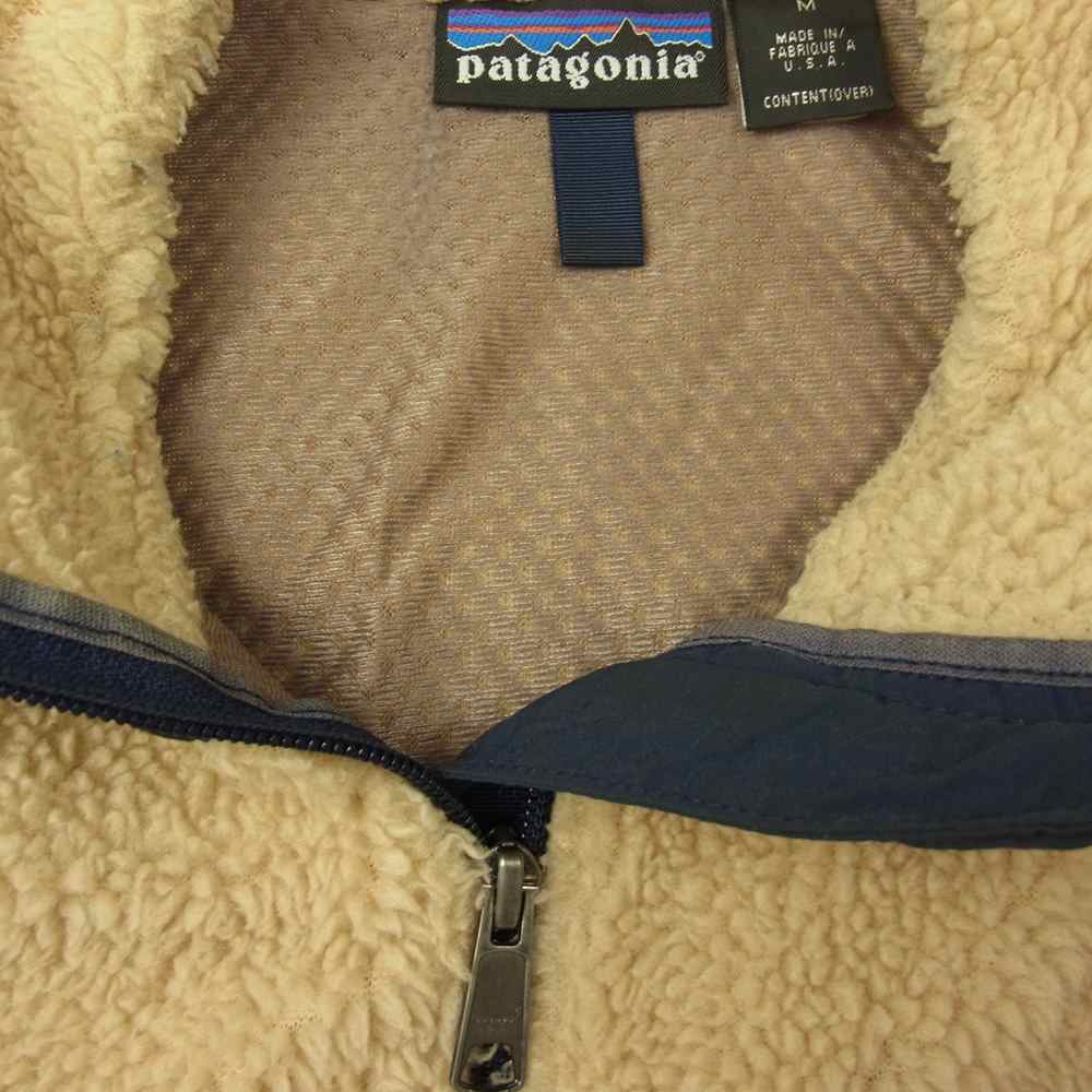 patagonia パタゴニア 01AW 23044 01年製 CLASSIC RETRO X VEST クラシック レトロX フリース ベスト  ベージュ系 M【中古】