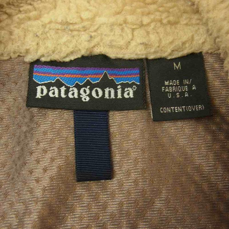 patagonia パタゴニア 01AW 23044 01年製 CLASSIC RETRO X VEST クラシック レトロX フリース ベスト  ベージュ系 M【中古】