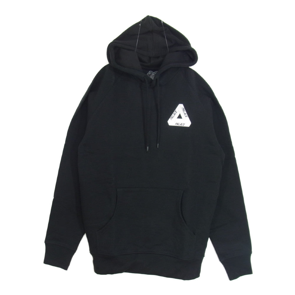 パレス DRURY BRIT HOODIE ロゴ プルオーバー パーカー  ブラック系 L【極上美品】【中古】