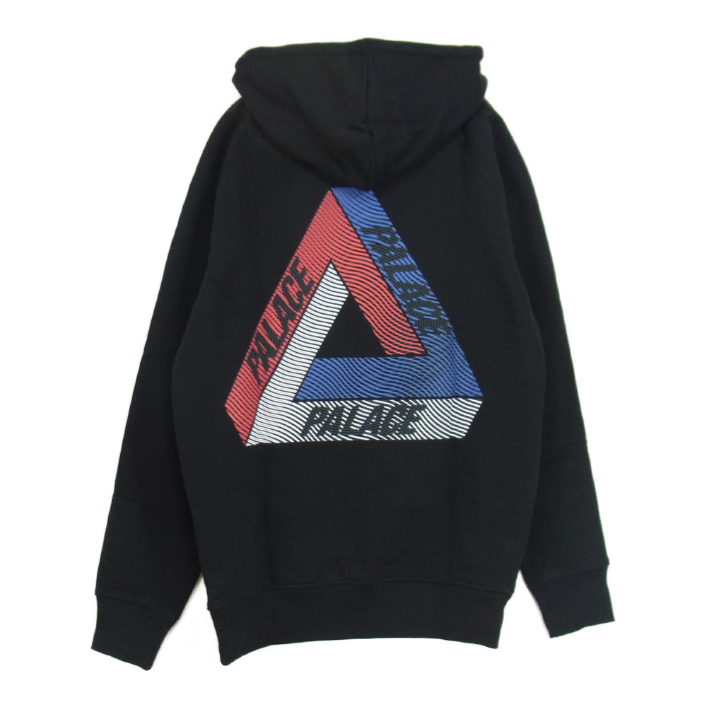 パレス DRURY BRIT HOODIE ロゴ プルオーバー パーカー  ブラック系 L【極上美品】【中古】