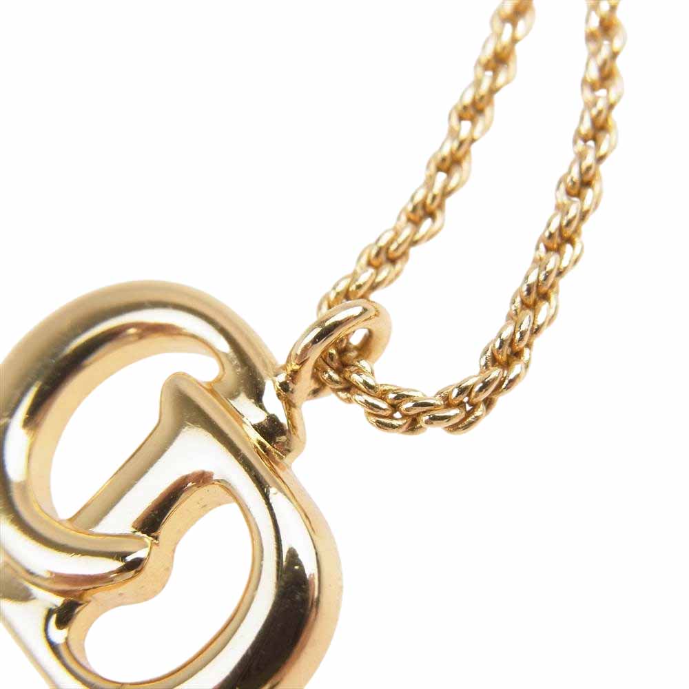 Christian Dior クリスチャンディオール CD ロゴ ネックレス ゴールド