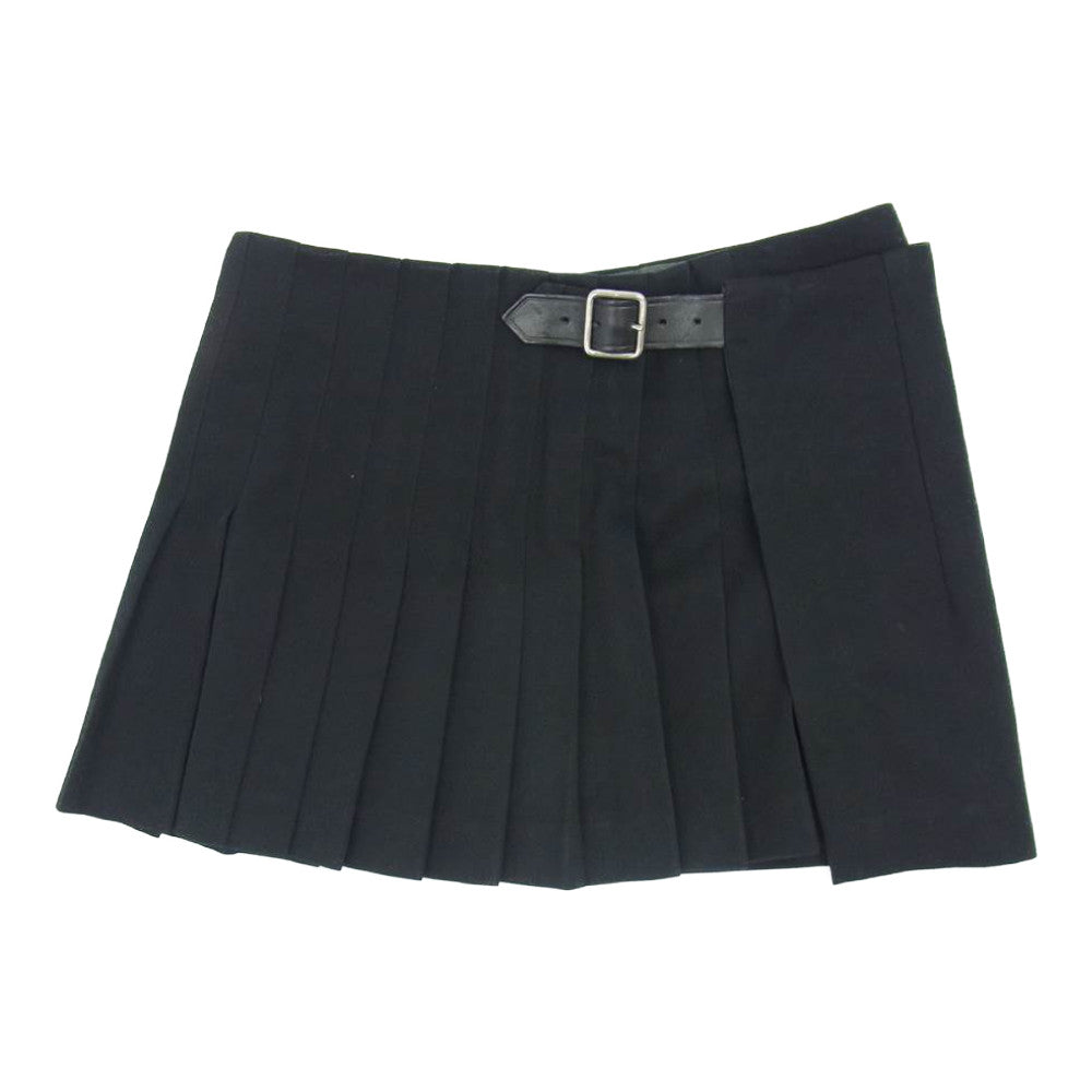 COMME des GARCONS コムデギャルソン 本ライン 00AW ハード&フォースフル｜Hard & Forceful期 アーカイブ GO-04010M カットオフ スタッズ ベルト セットアップ ドレス ブラック系 M【中古】