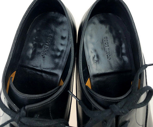 John Lobb ジョンロブ 232464 ARCHER アーチャー #8000 プレーントゥ レザー シューズ ブラック系 9 1/2【中古】