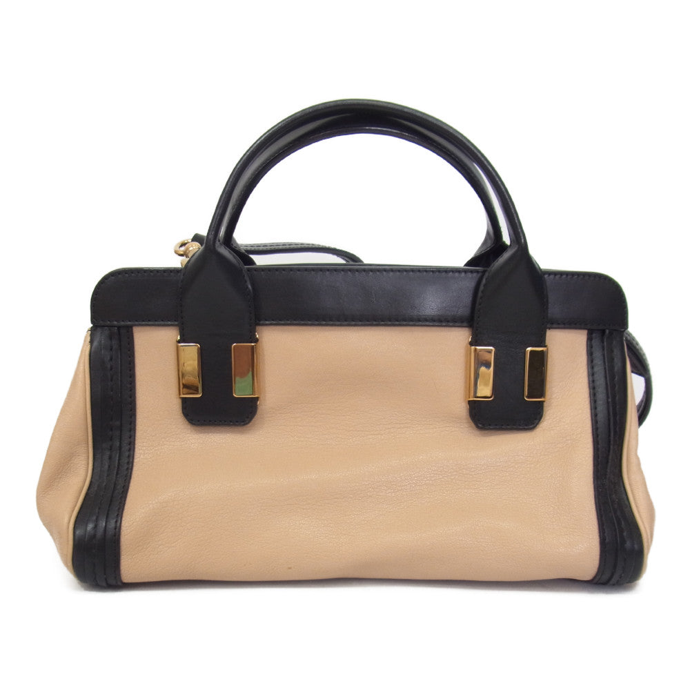 Chloe クロエ ALICE アリス 2WAY レザー ショルダー ハンド バッグ  ブラック系【中古】