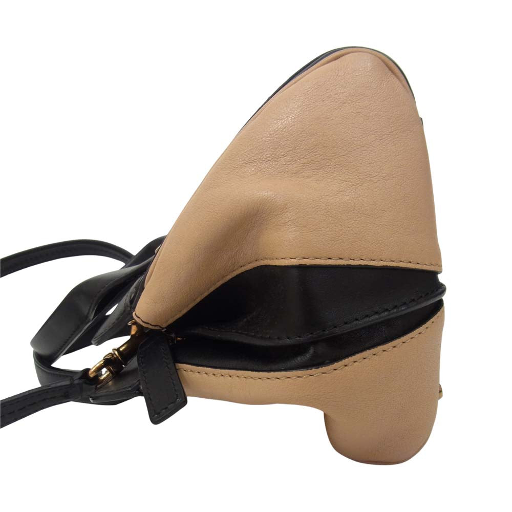 Chloe クロエ ALICE アリス 2WAY レザー ショルダー ハンド バッグ  ブラック系【中古】