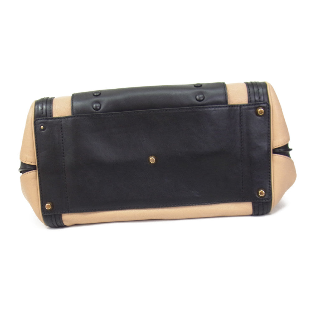 Chloe クロエ ALICE アリス 2WAY レザー ショルダー ハンド バッグ  ブラック系【中古】