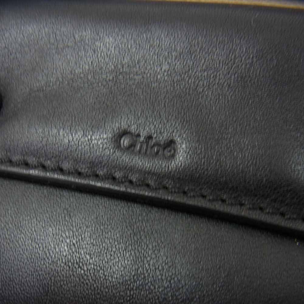 Chloe クロエ ALICE アリス 2WAY レザー ショルダー ハンド バッグ  ブラック系【中古】