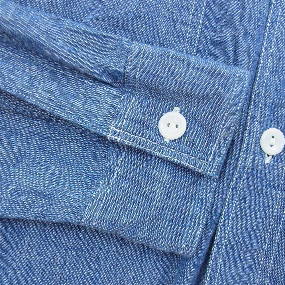 Buzz Rickson's バズリクソンズ シャンブレー 長袖 シャツ ブルー系 14【中古】