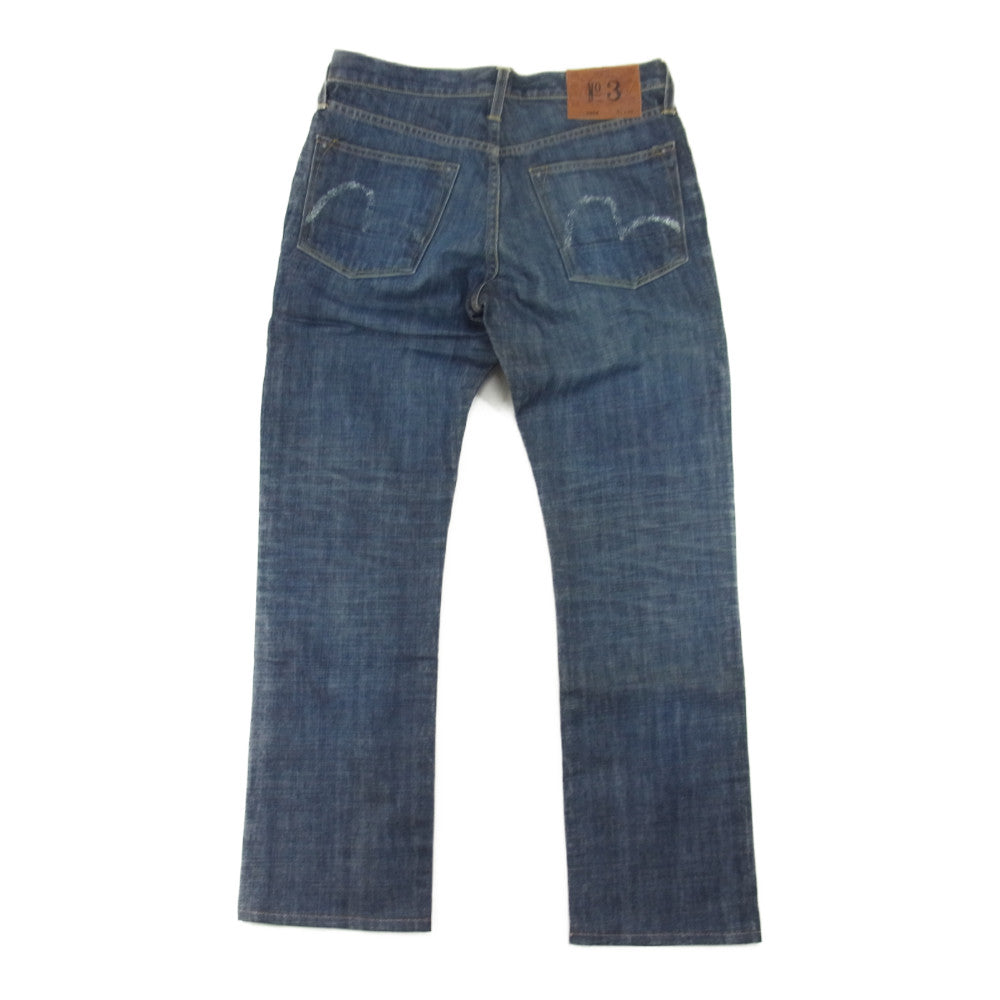 EVISU エヴィス 2008 №3 31×32 ボタンフライ デニム パンツ インディゴブルー系 31【美品】【中古】