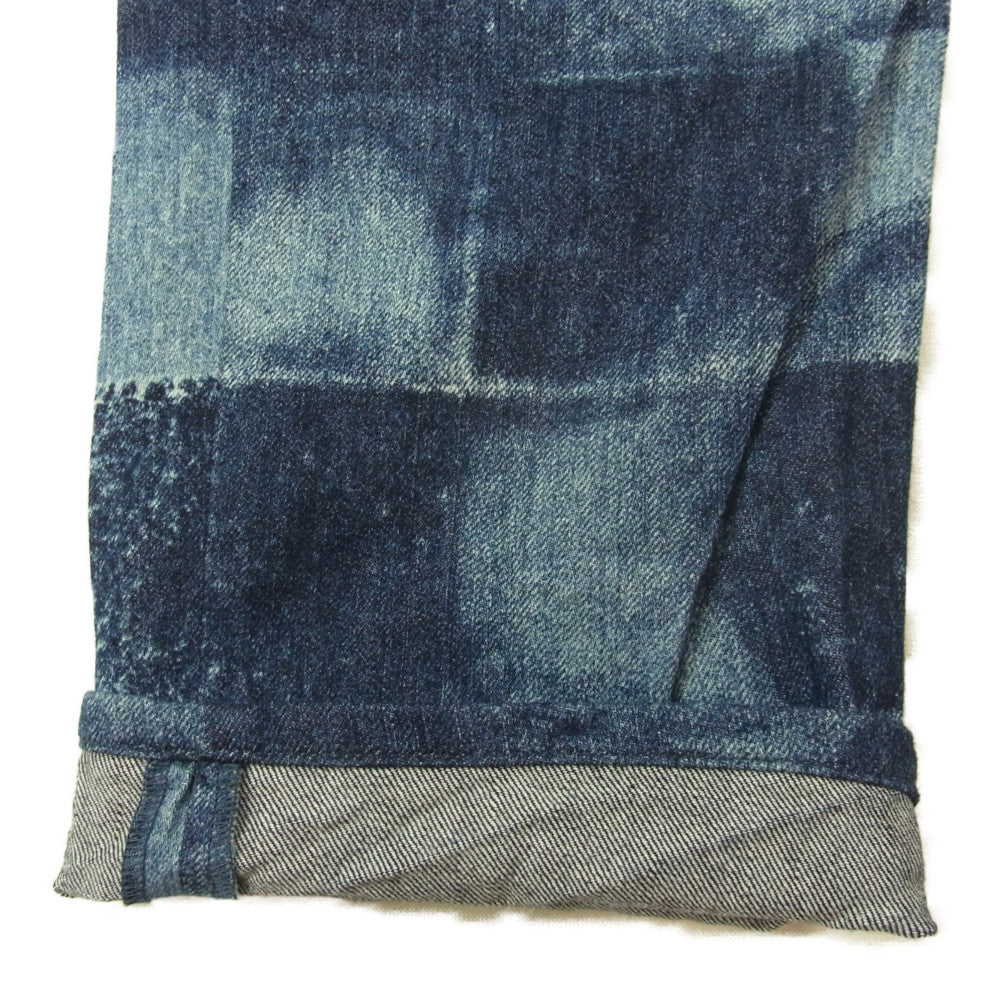 LOUIS VUITTON ルイ・ヴィトン 21AW 1A8X24 ダミエ ソルト プリント デニムパンツ インディゴブルー系 33【美品】【中古】