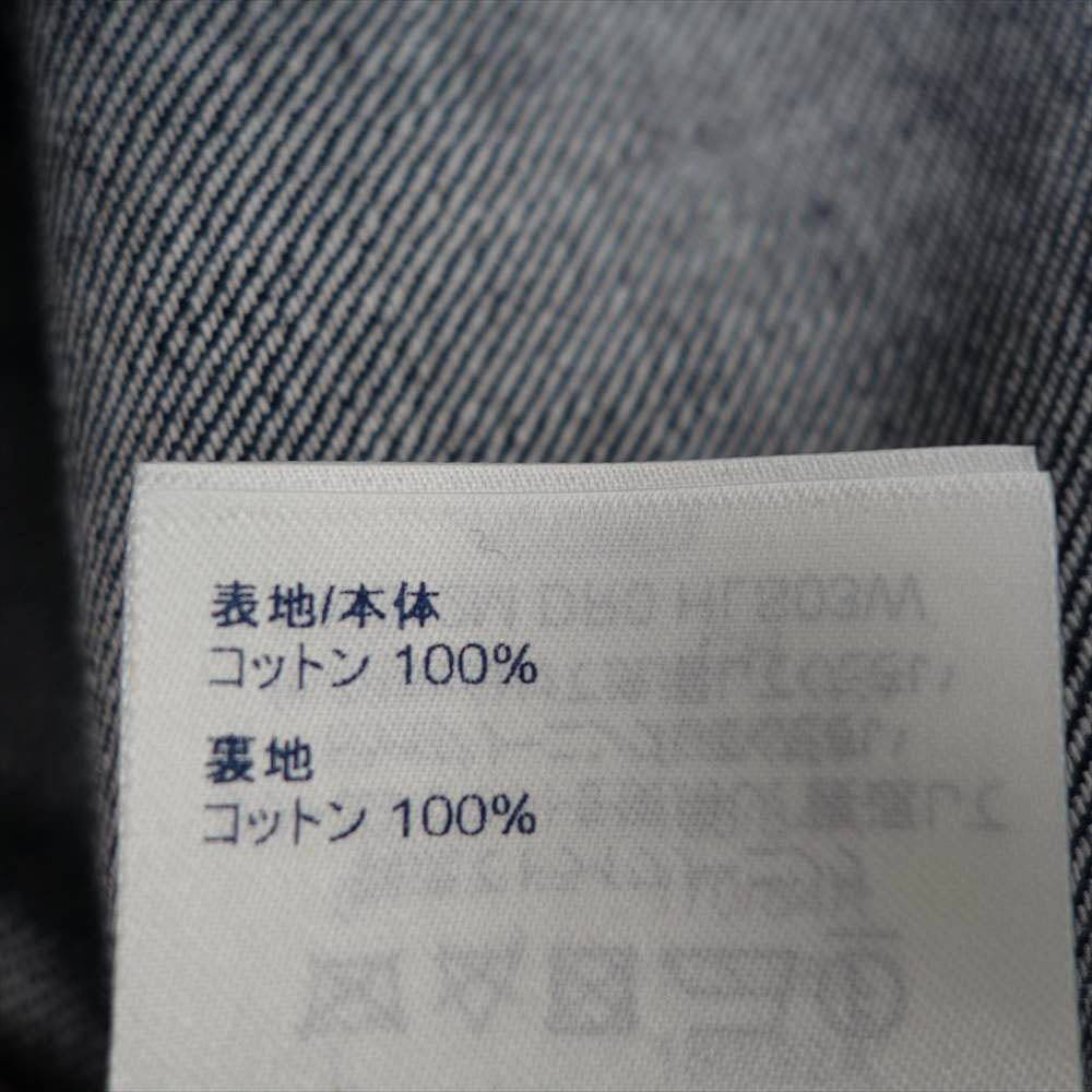 LOUIS VUITTON ルイ・ヴィトン ダミエ ソルト プリント 半袖 デニム シャツ インディゴブルー系 XL【美品】【中古】