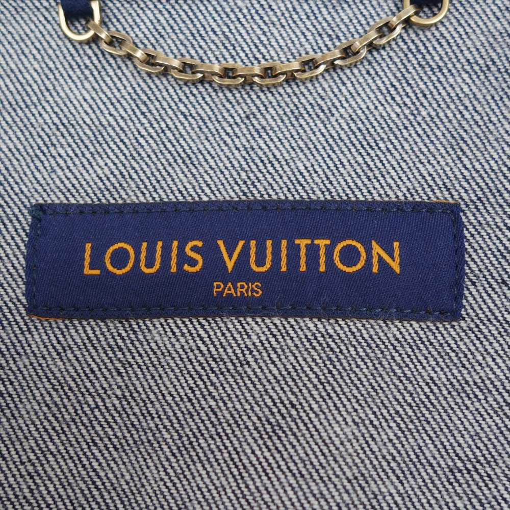 LOUIS VUITTON ルイ・ヴィトン 21SS ハワイアンタペストリー モノグラム 半袖 シャツ インディゴブルー系 XL【美品】【中古】