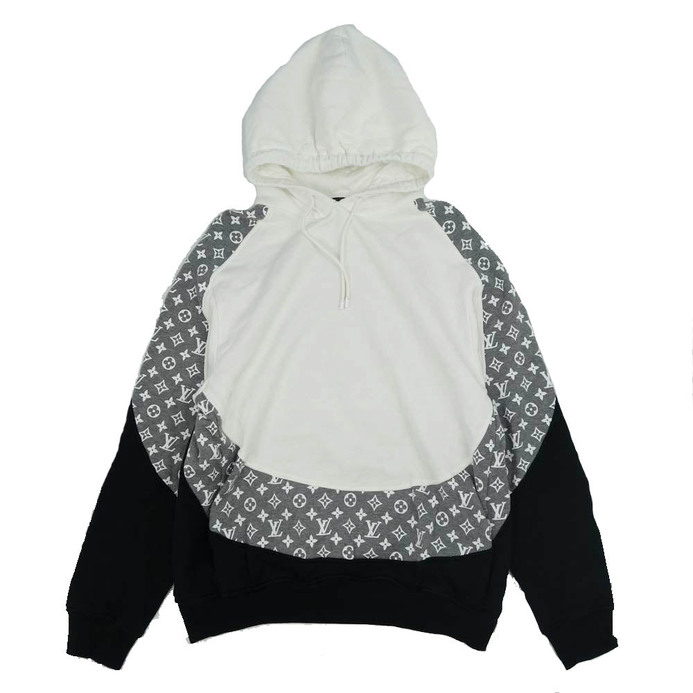 LOUIS VUITTON ルイ・ヴィトン 20SS モノグラムサークルカット フーディ パーカー ホワイト系 L【美品】【中古】