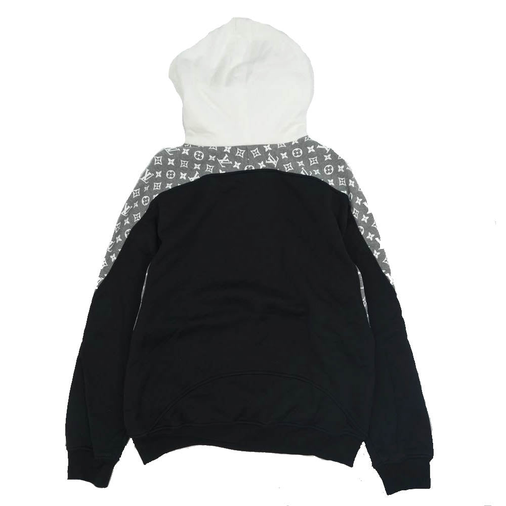 LOUIS VUITTON ルイ・ヴィトン 20SS モノグラムサークルカット フーディ パーカー ホワイト系 L【美品】【中古】