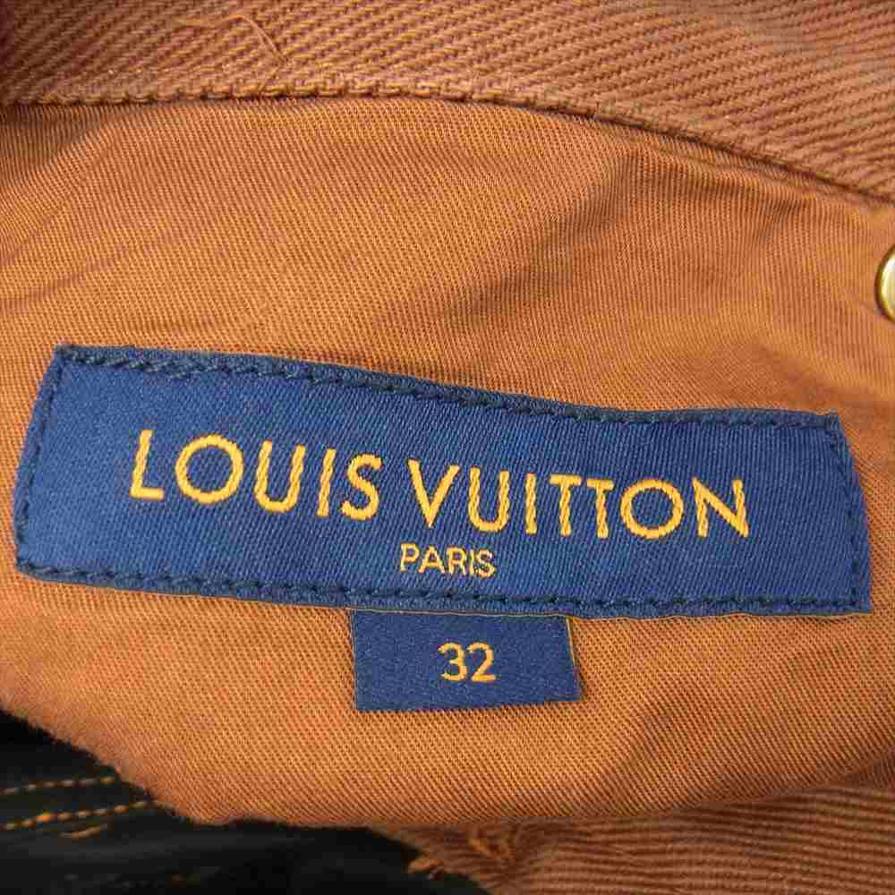 LOUIS VUITTON ルイ・ヴィトン モノグラム ワークウェア デニムパンツ ブラウン系 32【美品】【中古】