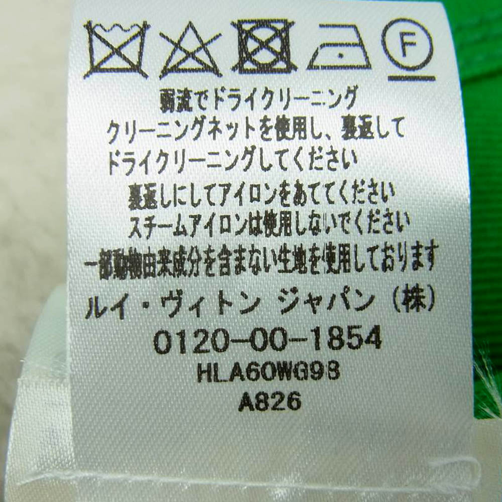 LOUIS VUITTON ルイ・ヴィトン 襟ボア モノグラム ワークウェア デニム ブルゾン グリーン グリーン系 50【美品】【中古】