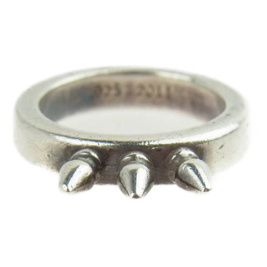 CHROME HEARTS クロムハーツ（原本無） BBY BLL 3SPKS 3スパイク スタッズ リング シルバー系【中古】