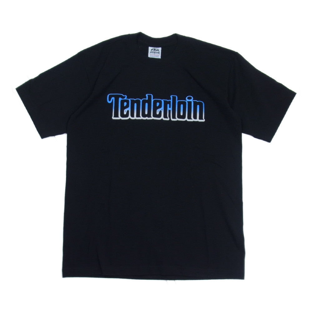 TENDERLOIN テンダーロイン TEE ロゴ グラデーション Tシャツ ブラック系 L【美品】【中古】