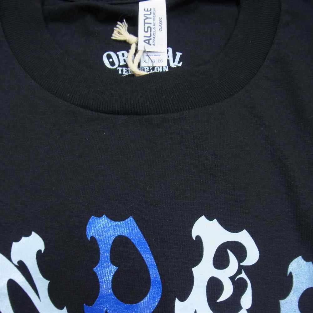 TENDERLOIN テンダーロイン TEE B.S D.I.Y.T ボルネオスカル Tシャツ ブラック系 XL【新古品】【未使用】【中古】