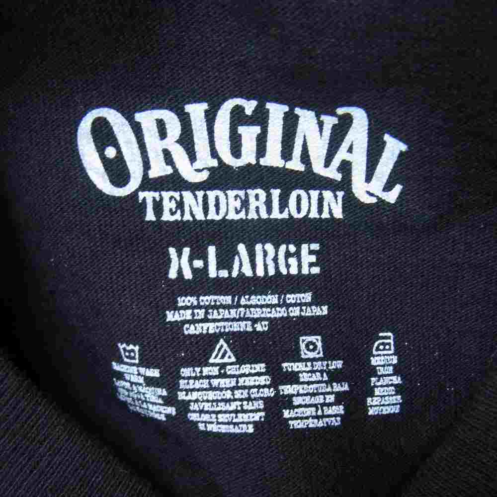 TENDERLOIN テンダーロイン TEE B.S D.I.Y.T ボルネオスカル Tシャツ ブラック系 XL【新古品】【未使用】【中古】