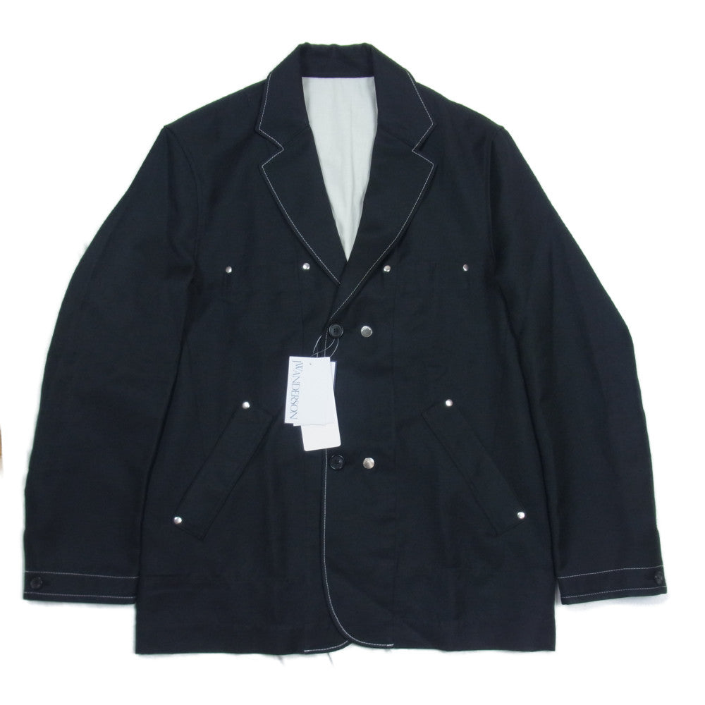 ジェイダブリュアンダーソン 204-2211-401-00 国内正規品 RELAXED WORKWEAR JACKET リラックス ワークウェア ジャケット ブラック系 46【極上美品】【中古】
